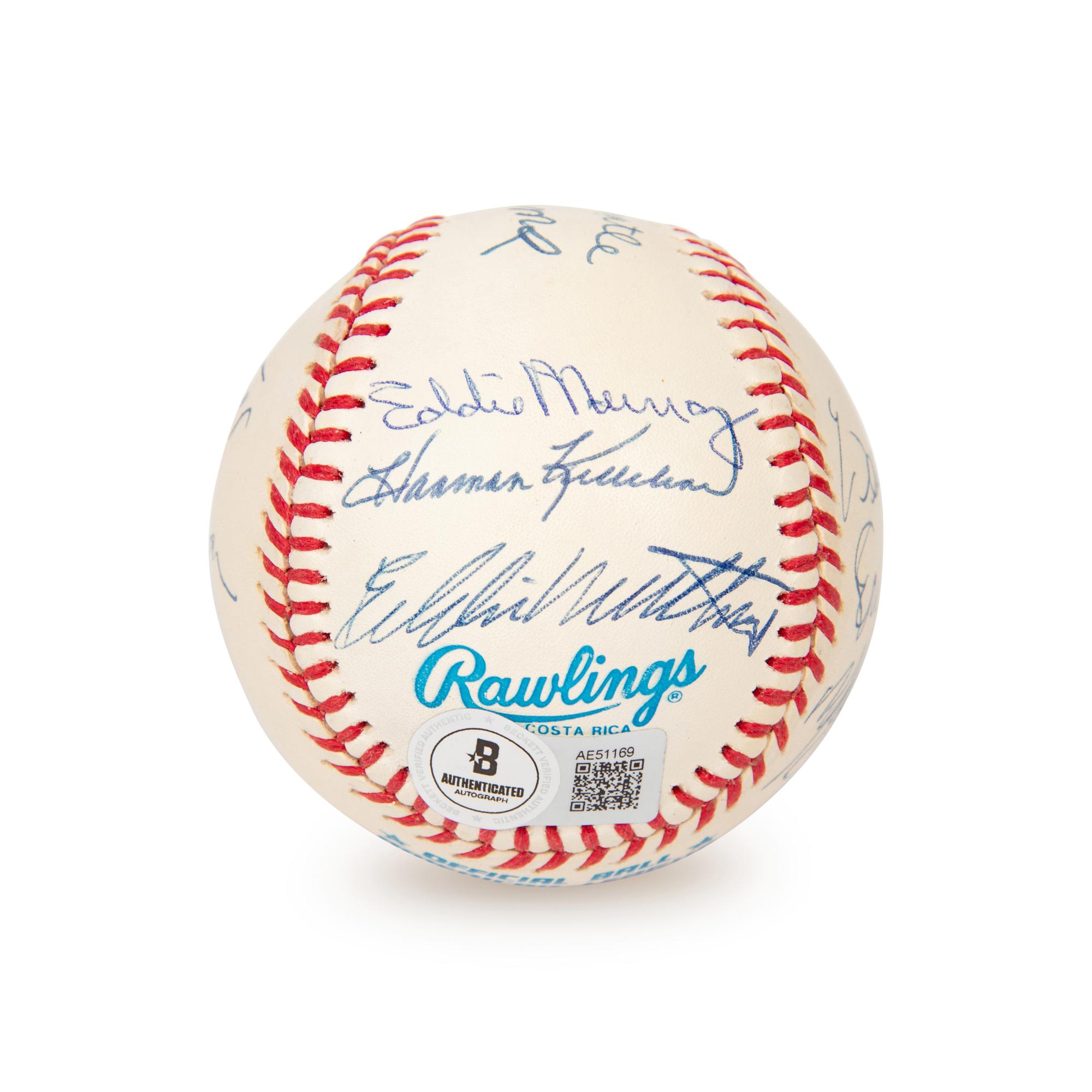 A 500 Home Run Club Signed Autograph Baseball (Beckett Authentication Services Letter)