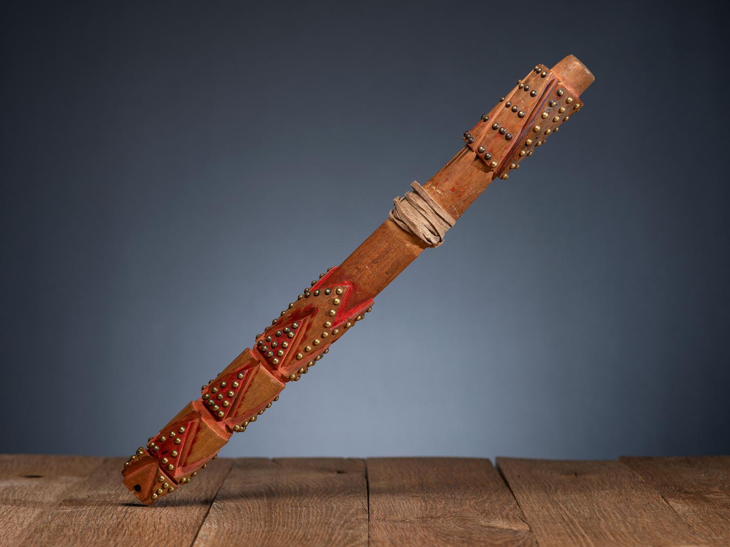 Nez Perce Painted Flute, with Photograph
