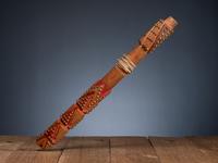 Nez Perce Painted Flute, with Photograph