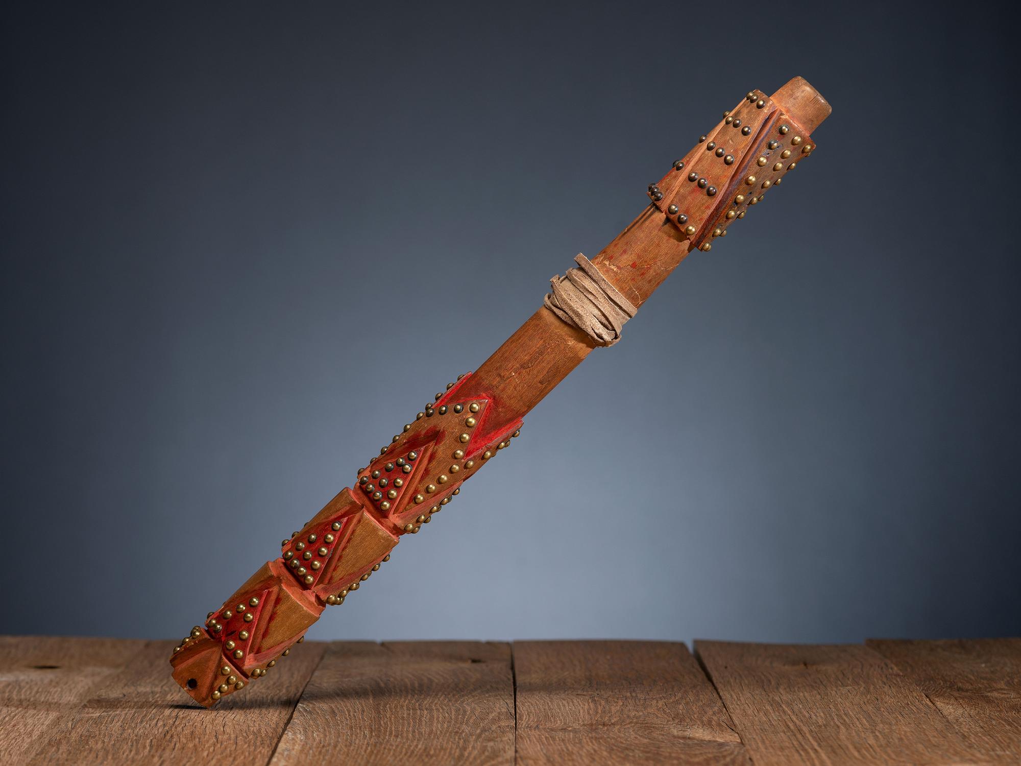 Nez Perce Painted Flute, with Photograph