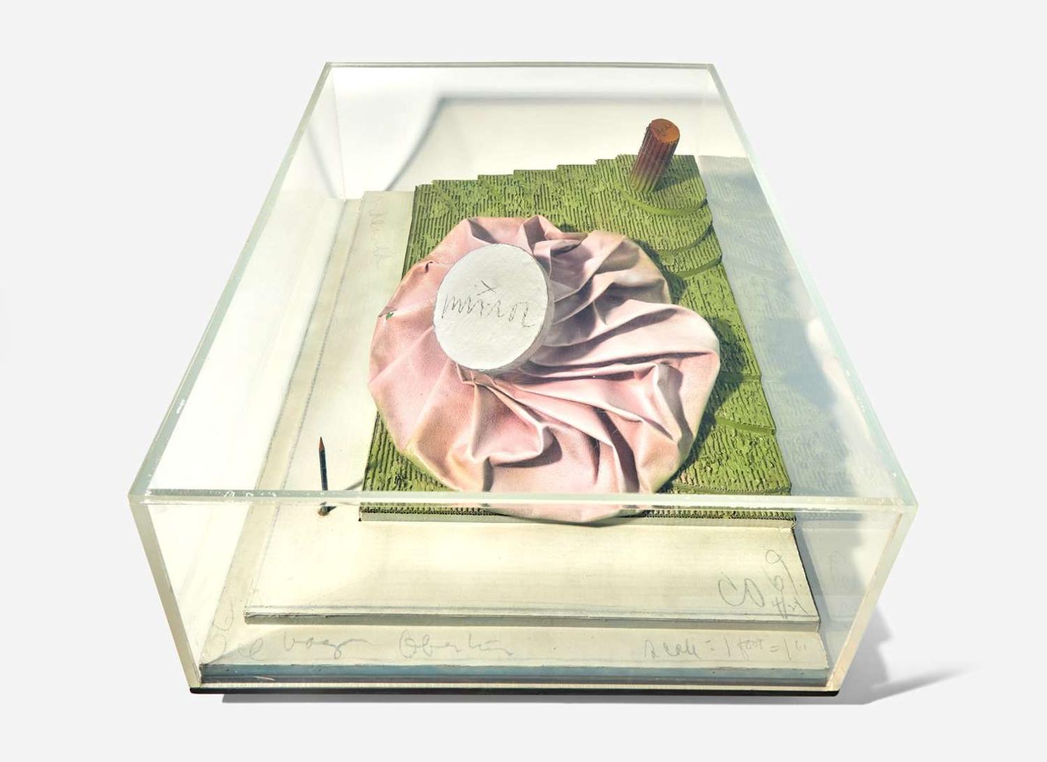 Claes Oldenburg (American, 1929-2022) - Model for Giant Ice Bag on a Corner Site-Oberlin