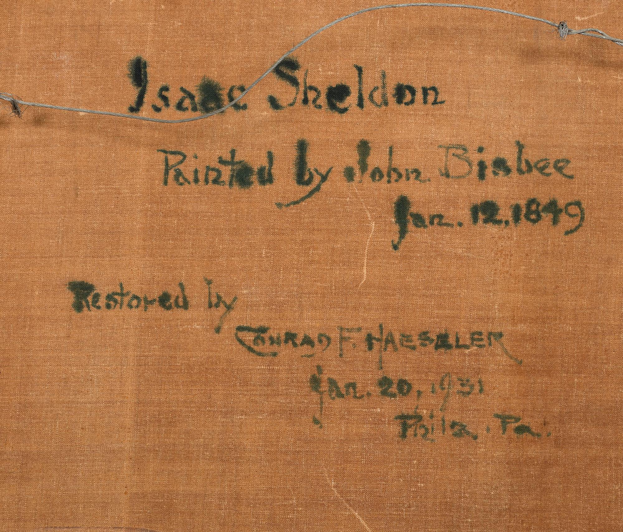 John Bisbee (19th Century), Portrait Of Isaac Sheldon