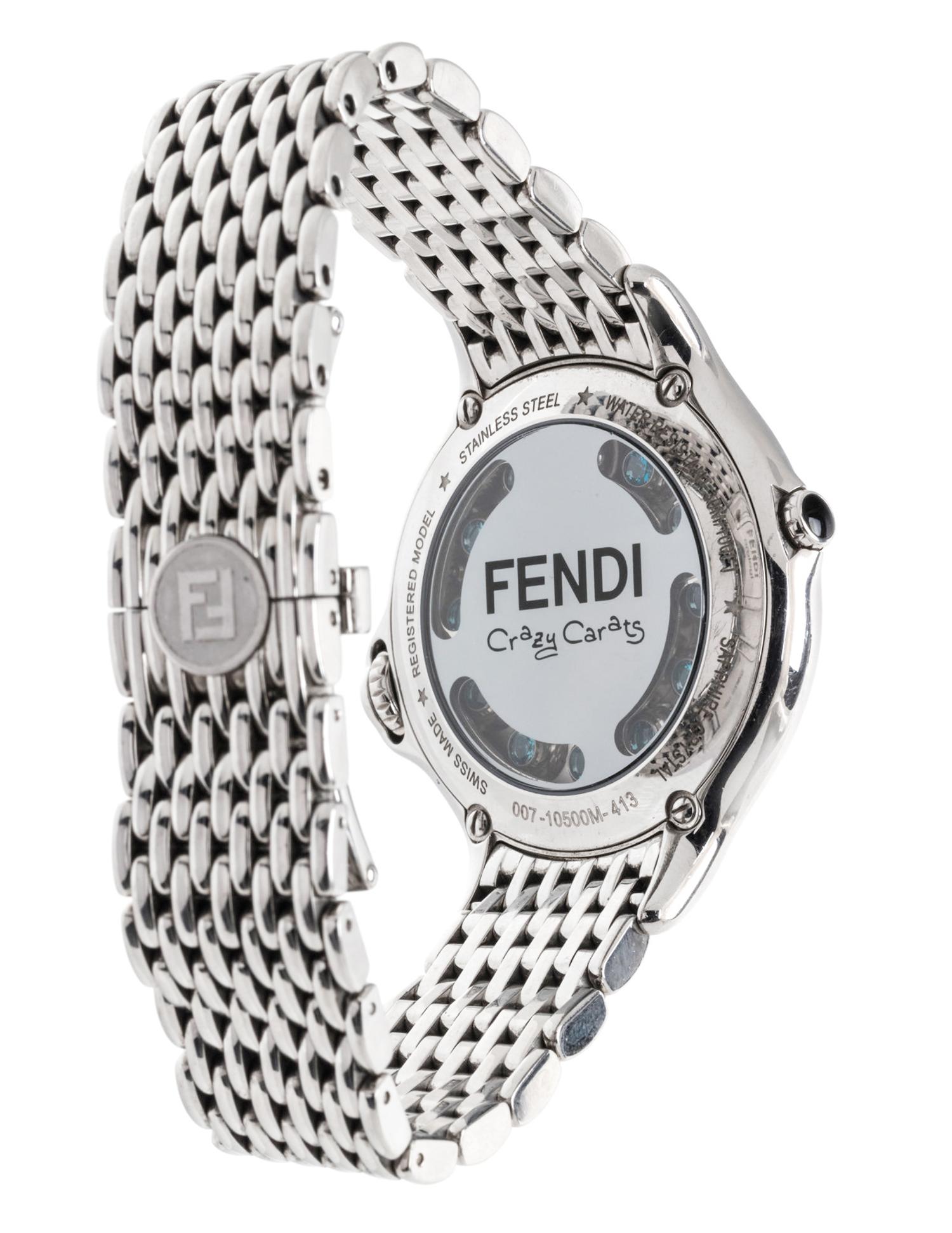 Fendi Stainless Steel Crazy Carats Watch