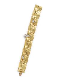 SEIDENGANG, YELLOW GOLD AND DIAMOND 'ODYSSEY' BRACELET