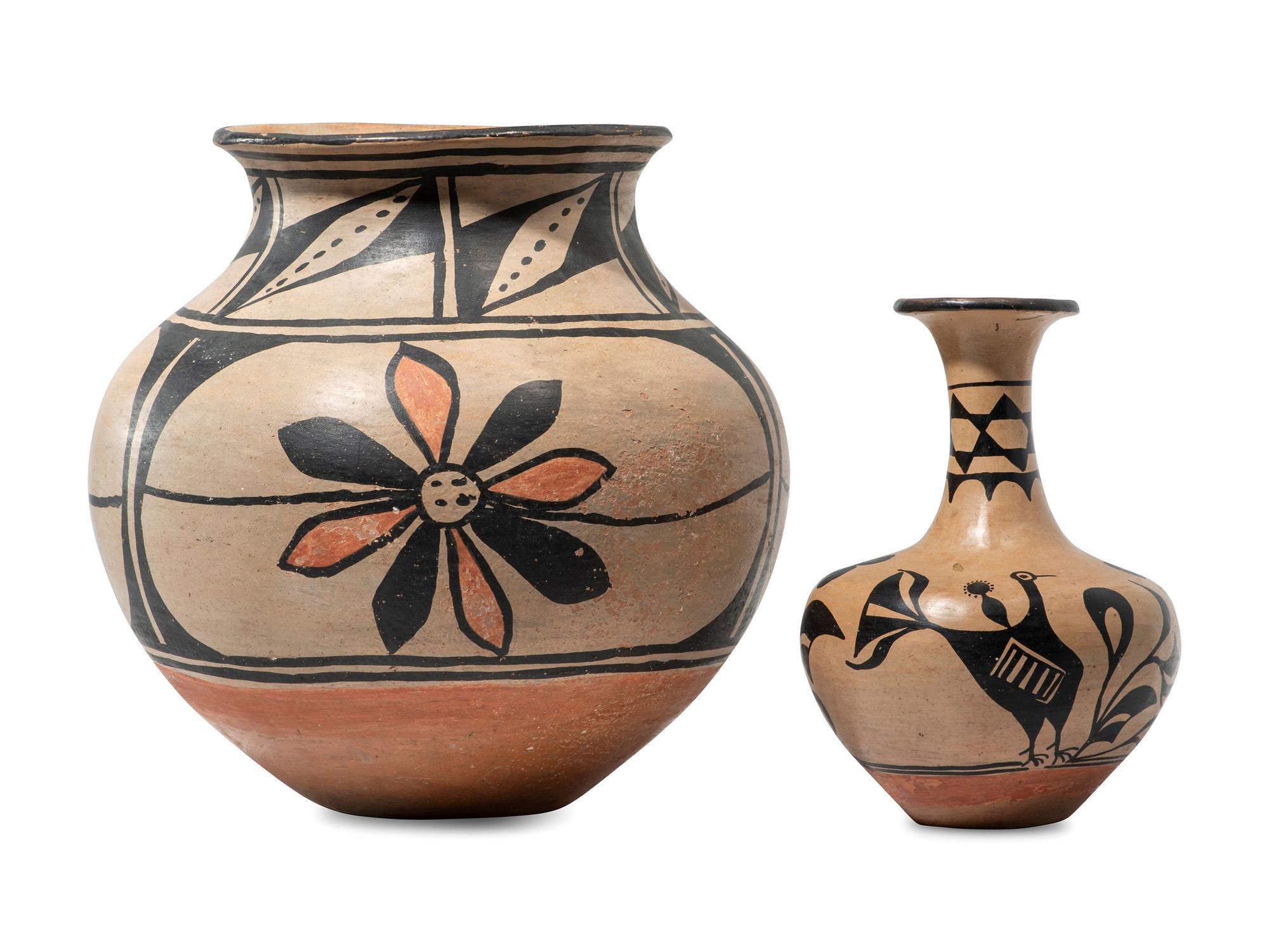 Kewa Pottery Vase and Jar