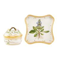 Two Royal Copenhagen Flora Danica Porcelain Table Articles