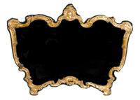 A Rococo Style Gilt Metal Mounted Mirror Height 26 x width 36 inches. — 19TH CENTURY