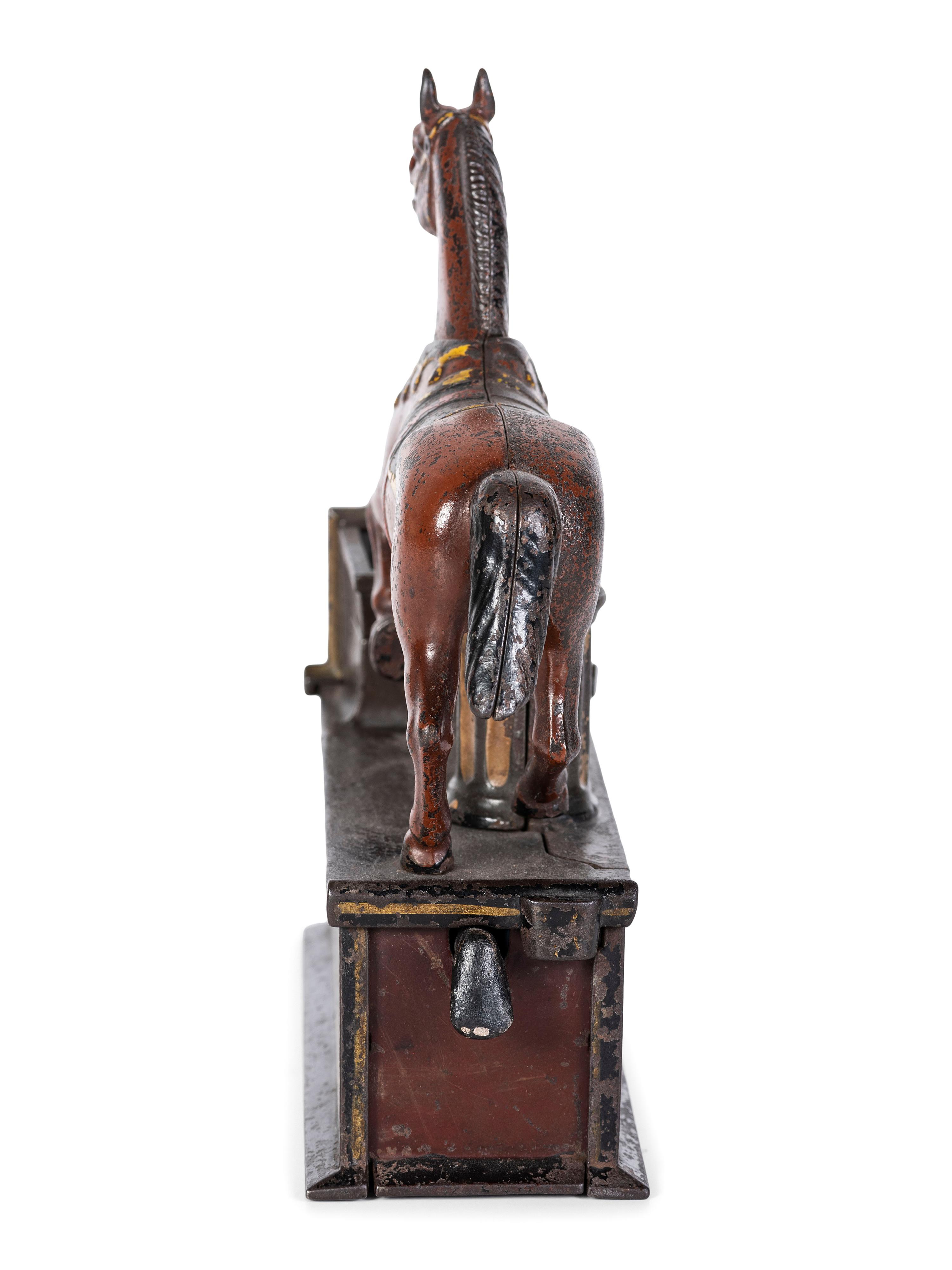 A 'Trick Pony' Cast Iron Mechanical Bank