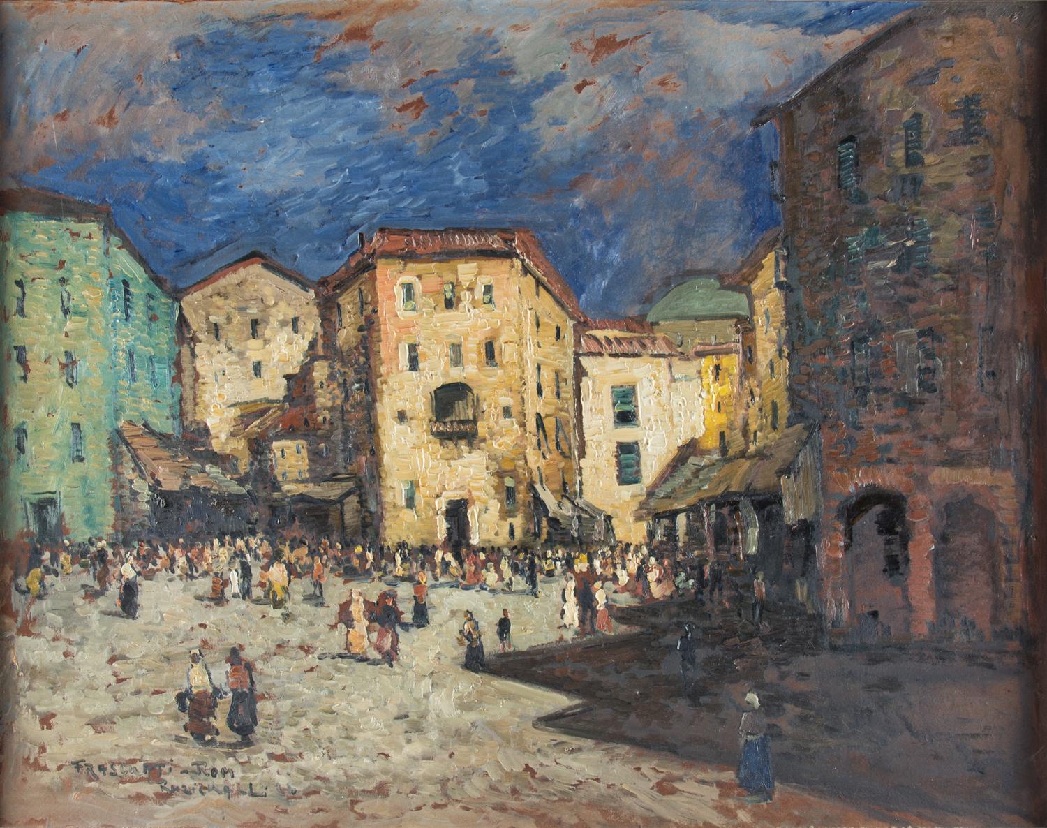 Hans Ruzicka-Lautenschlaeger, (Austrian, 1862-1933), Fraschati, Rom, 1916