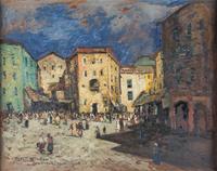 Hans Ruzicka-Lautenschlaeger, (Austrian, 1862-1933), Fraschati, Rom, 1916