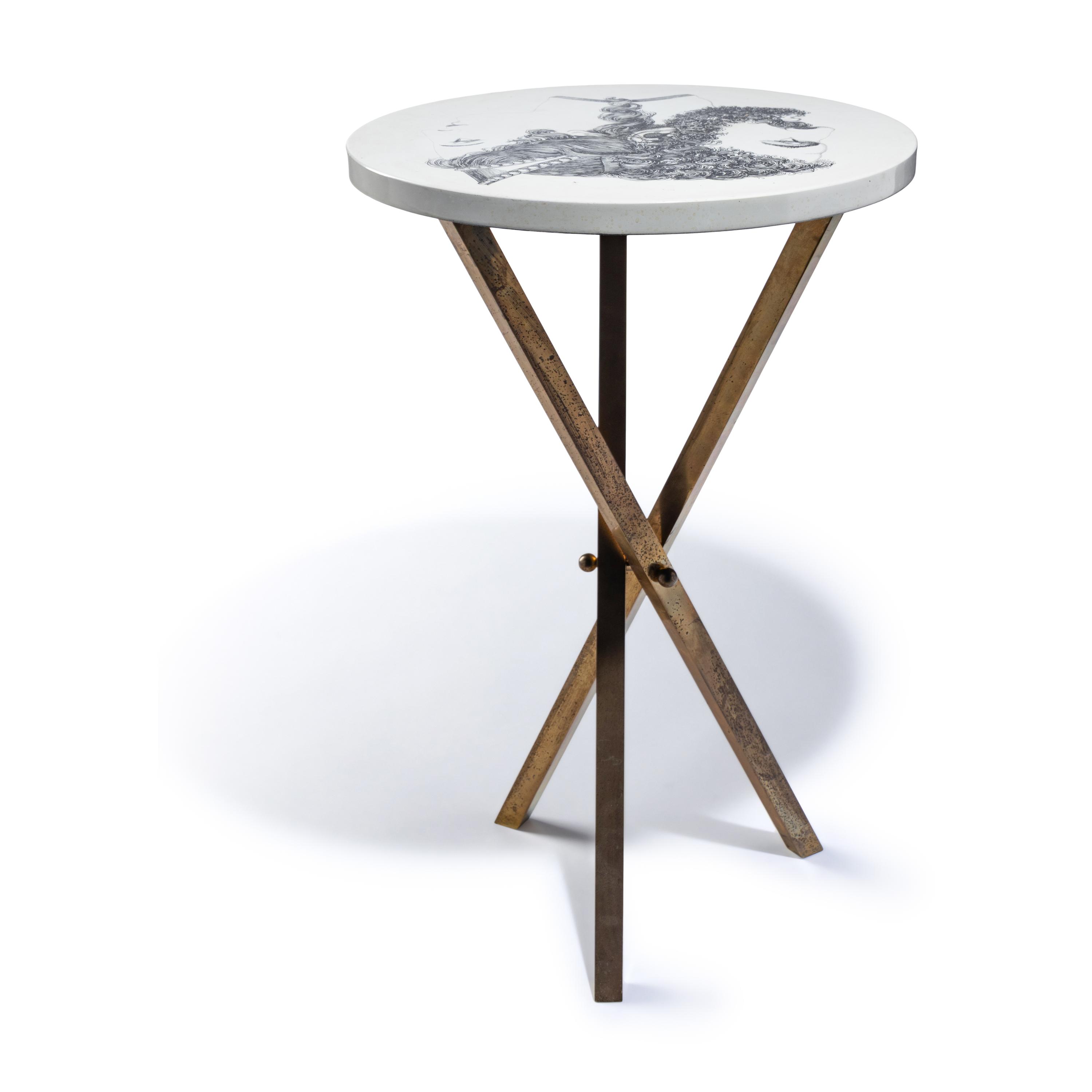 Piero Fornasetti (Italian, 1913-1988) — 'Giano Bifronte ' Side Table