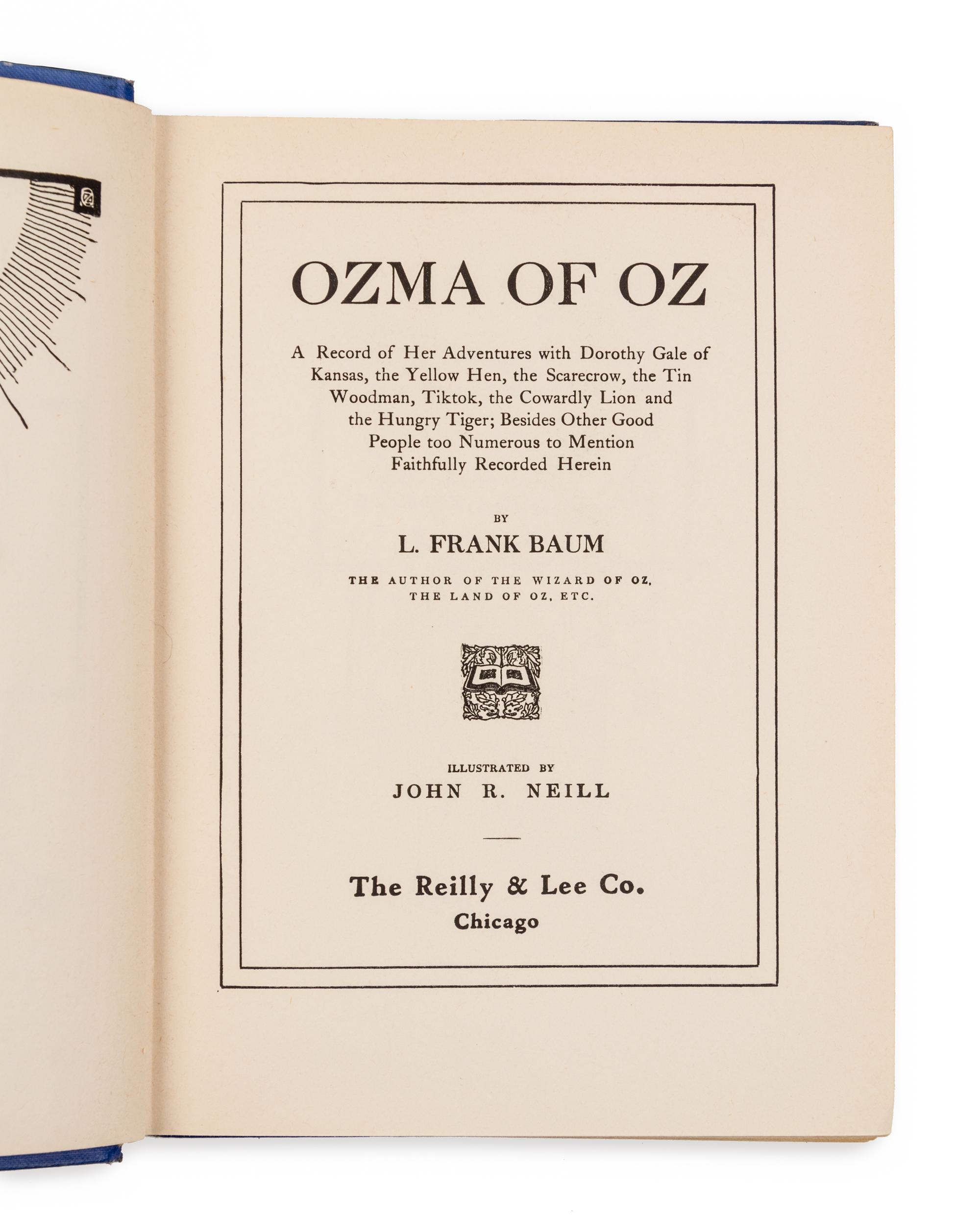 BAUM, Frank L. and Ruth Plumly THOMPSON. -- John R. Neill, illustrator. A group of 6 later editions of the Famous Oz Stories.