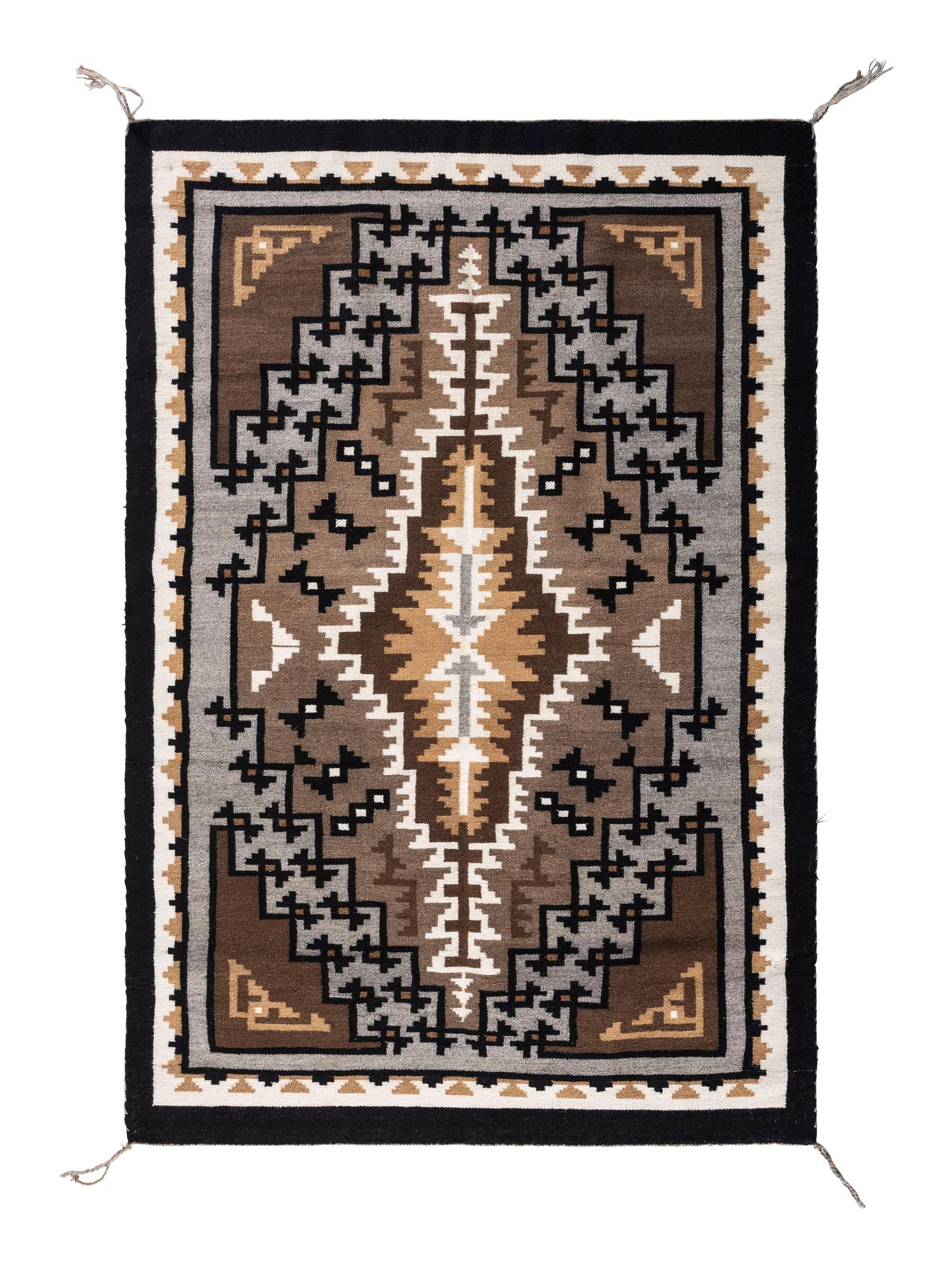 Navajo Two Grey Hills Weaving / Rug