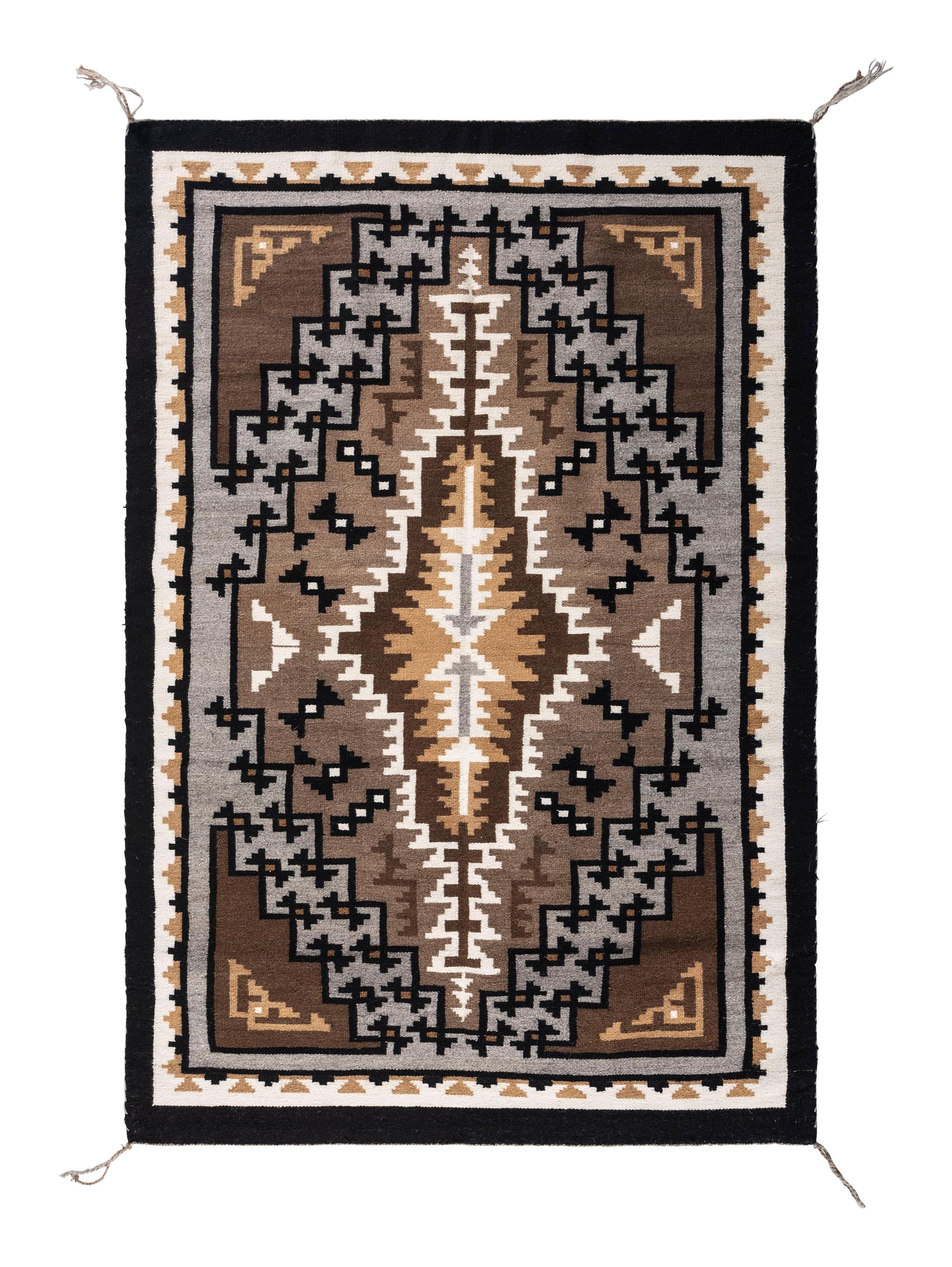 Navajo Two Grey Hills Weaving / Rug