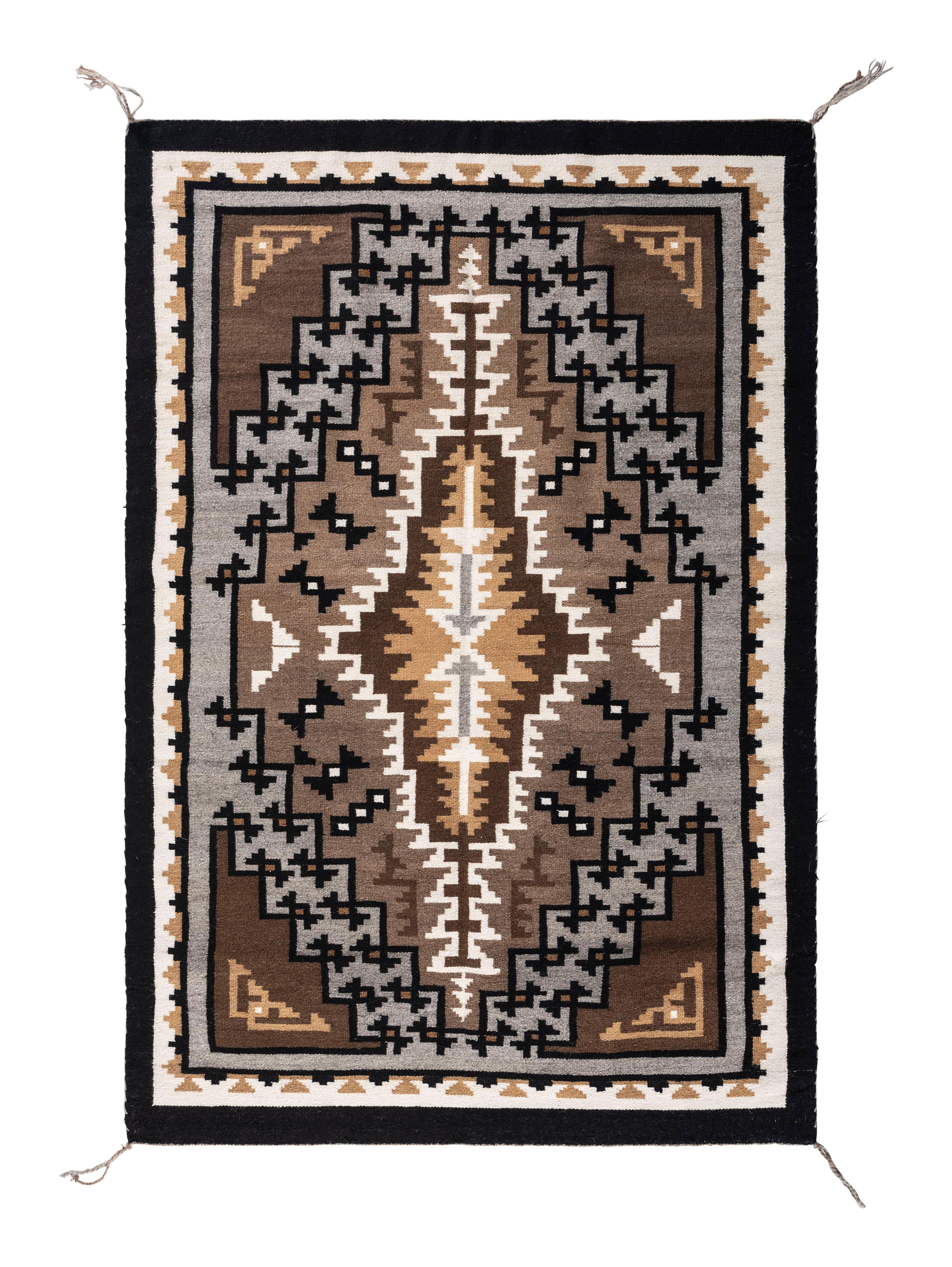 Navajo Two Grey Hills Weaving / Rug
