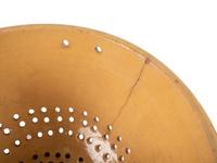 An East Liverpool, Ohio Yellowware Bowl and Yellowware Colander