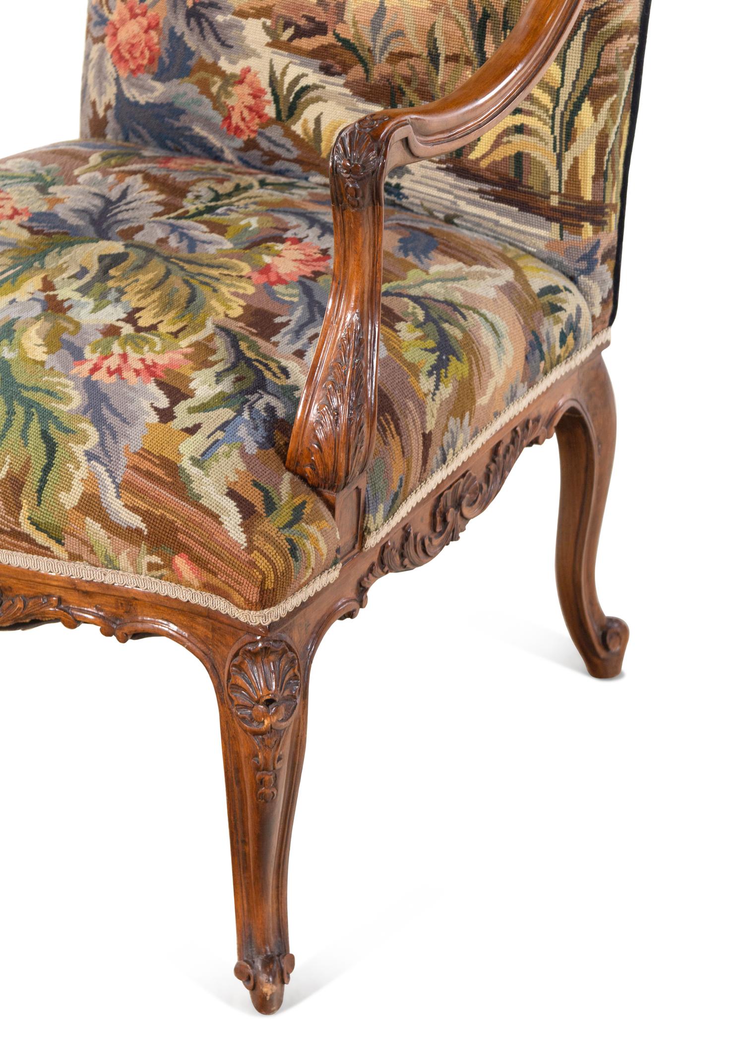 A Régence Style Walnut Fauteuil