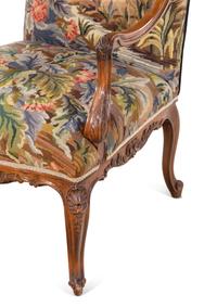 A Régence Style Walnut Fauteuil