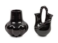 Blackware Wedding Vases
