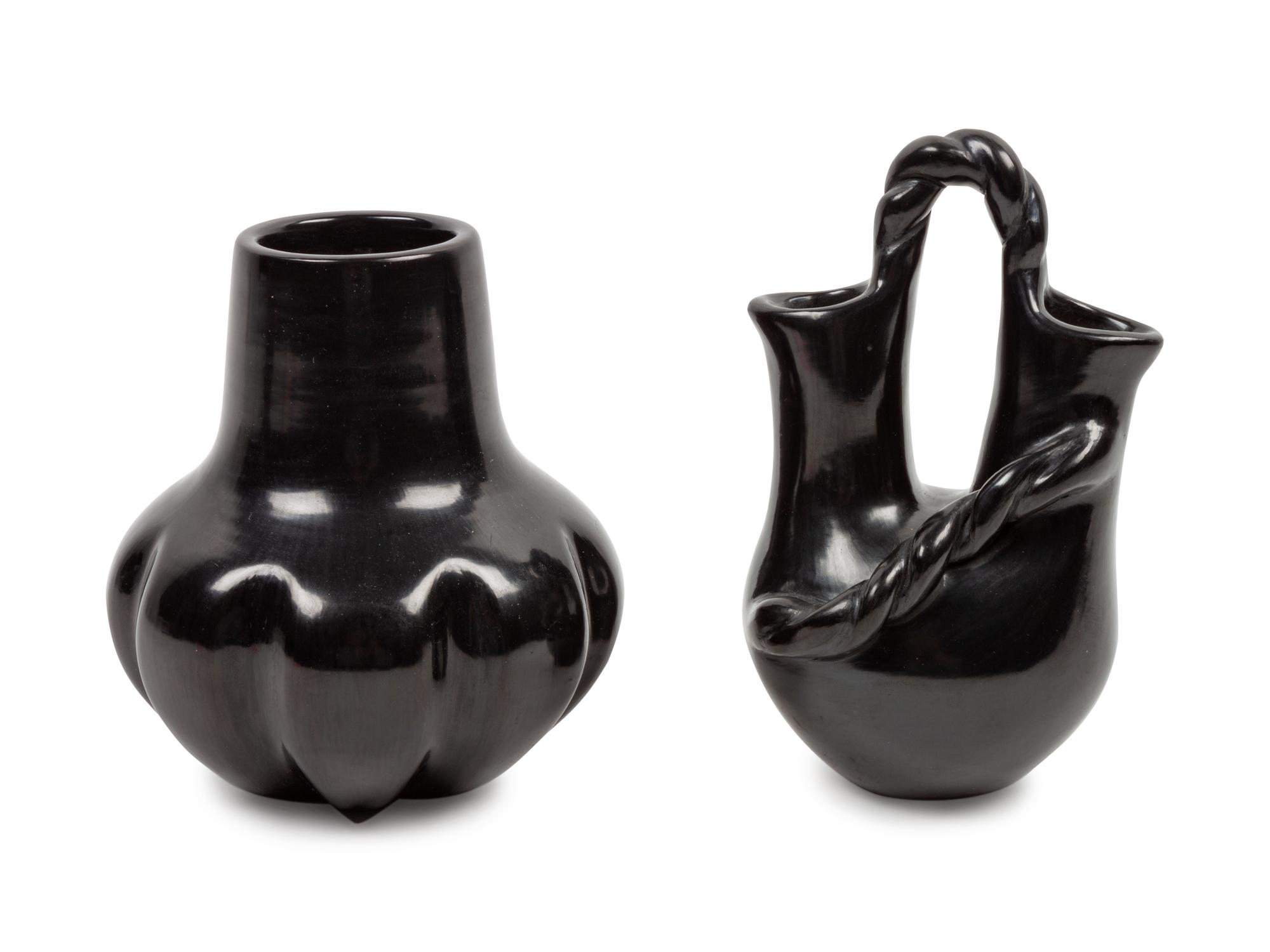 Blackware Wedding Vases