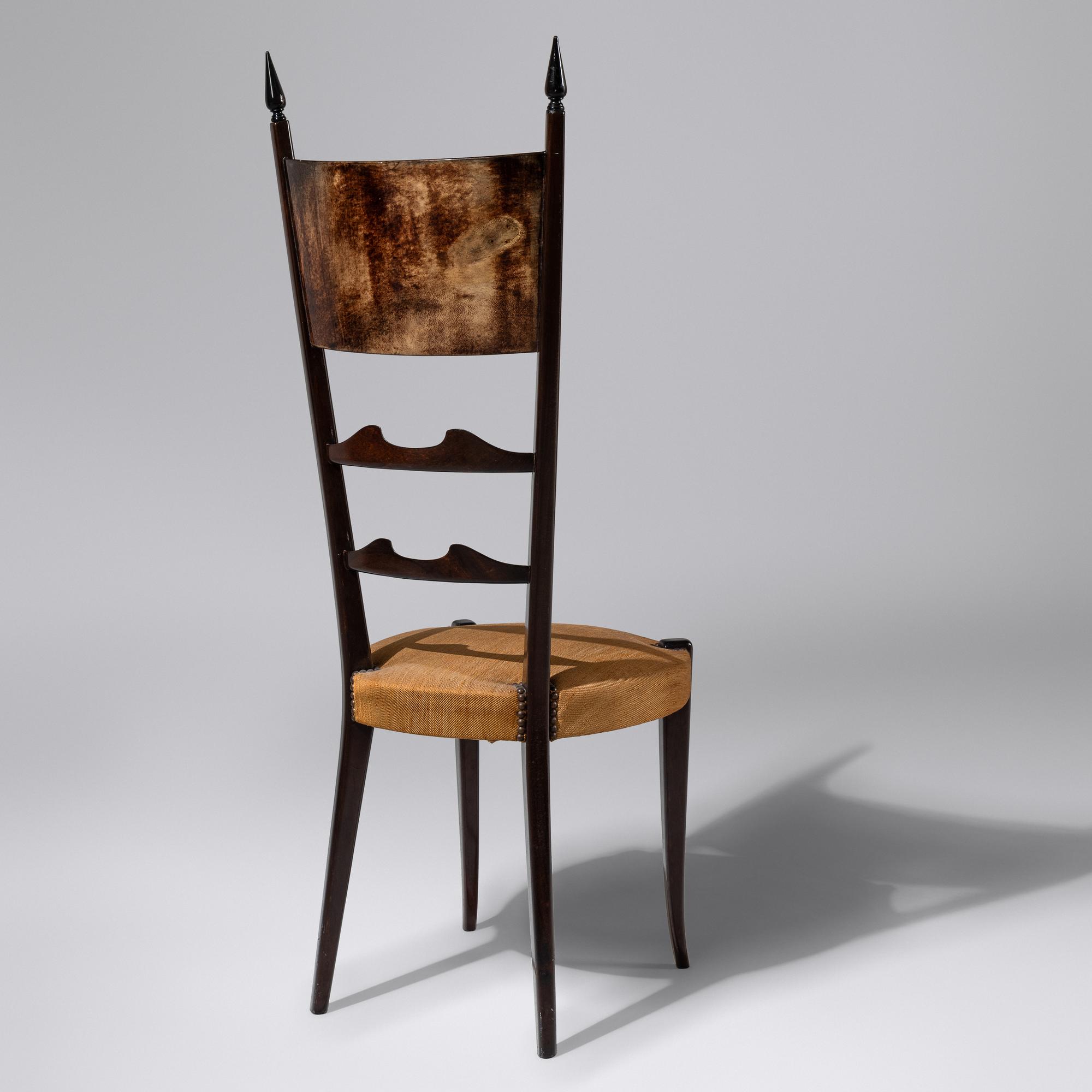 Games table and four chairs, c. 1960 Italy