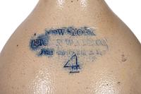 A Four-Gallon Cobalt-Decorated Stoneware Jug