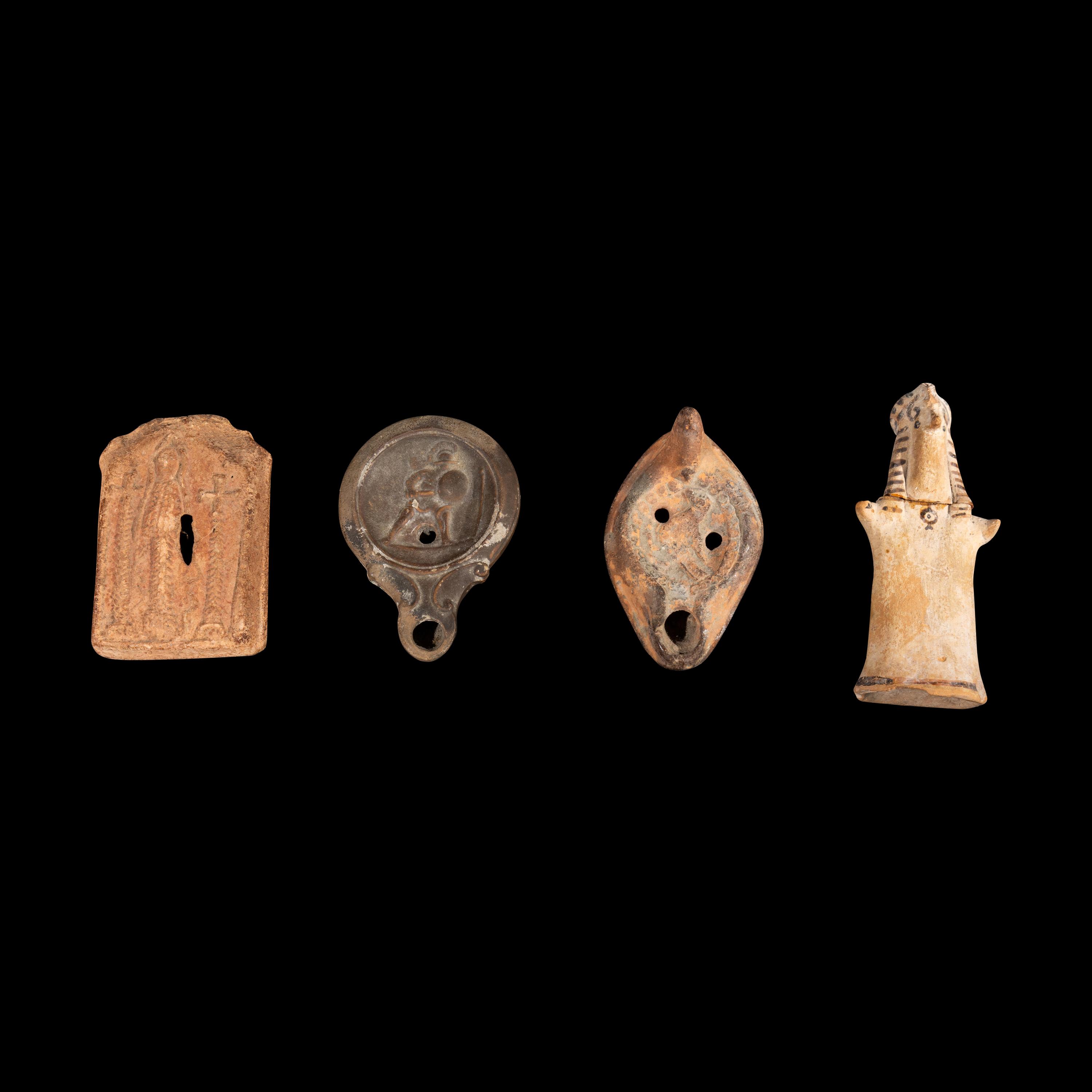 A Group of 13 Greco-Roman Terracotta Objects