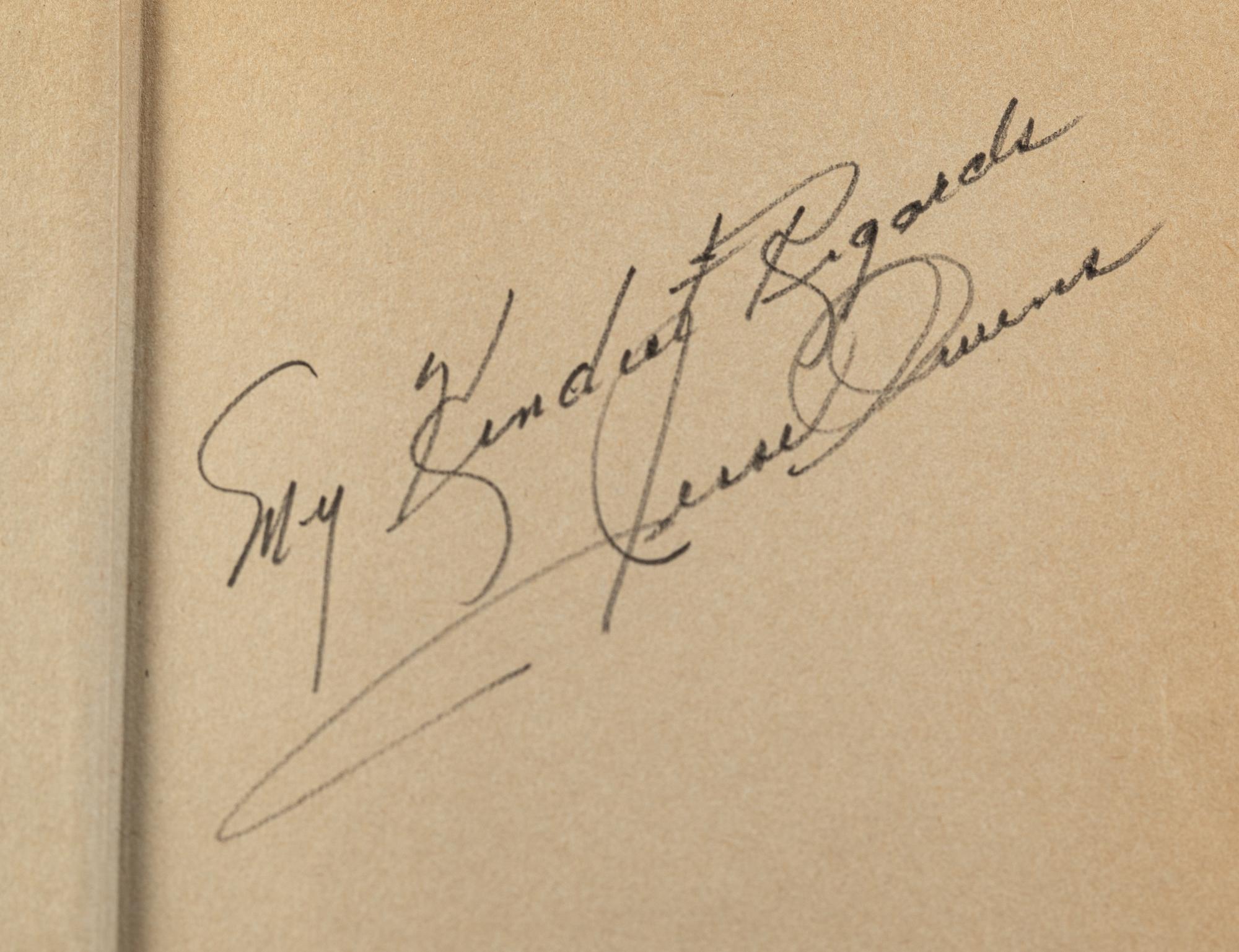 A Jesse Owens Signed Autograph Blackthink My Life as a Black Man and White Man Book (PSA Authentic),