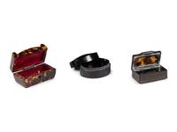 Three English Tortoise Shell Pill Boxes