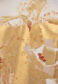 Chado Ralph Rucci Gold Painted Cotton Jacket, 1990-2000s