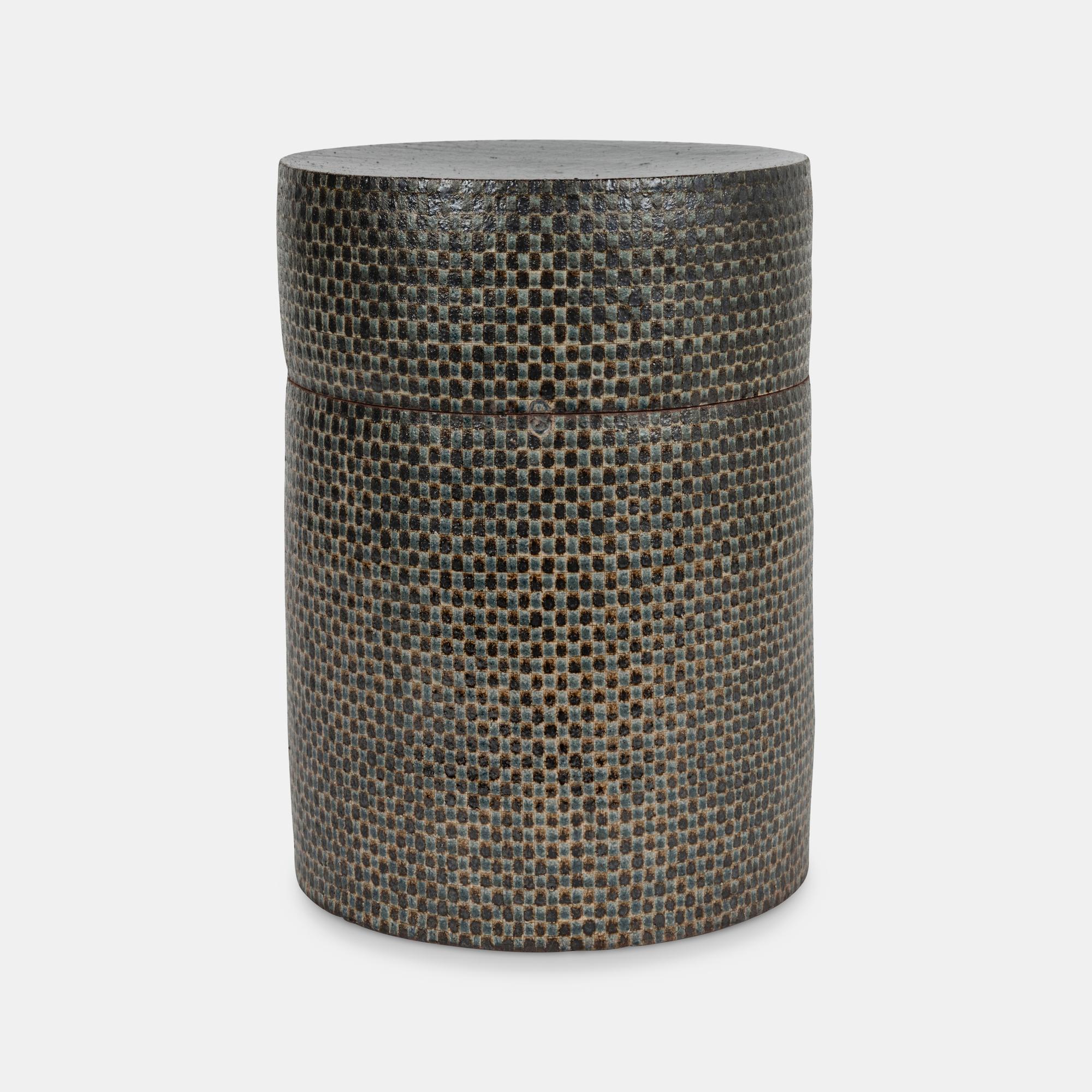 Lidded Cylindrical Vase, 1996