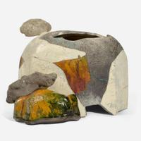 Wayne Higby (American, b. 1943) "Calico Canyon Overlook" Lidded Vessel, USA, 1976