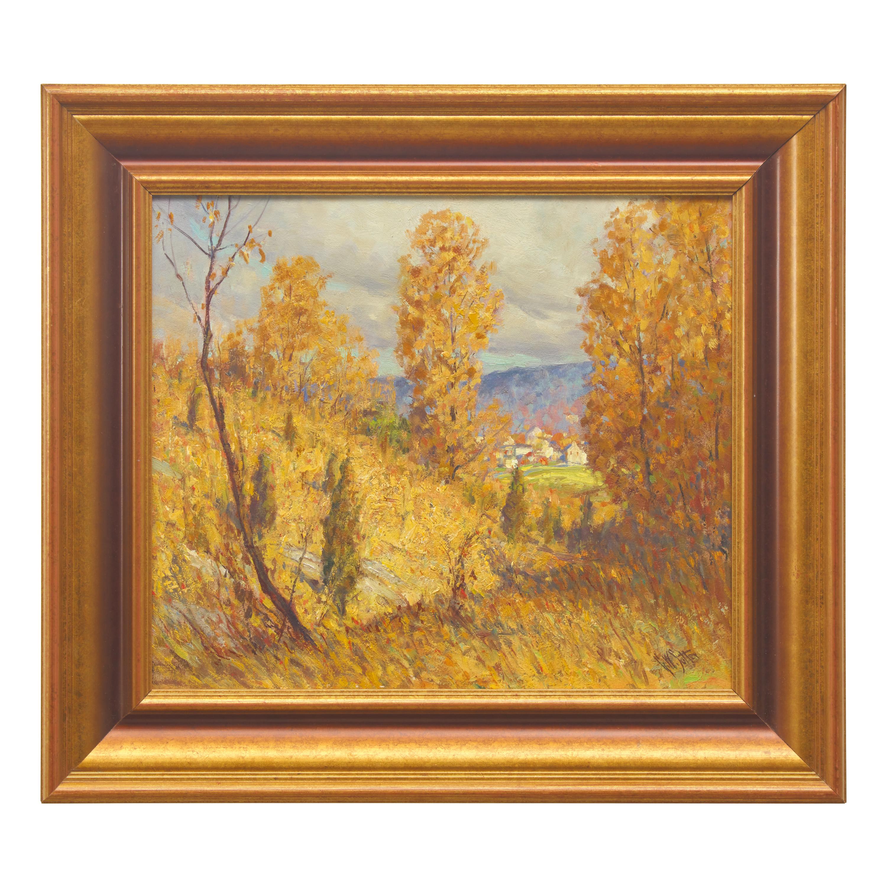 George William Sotter (American, 1879-1953) — Bucks County in Autumn