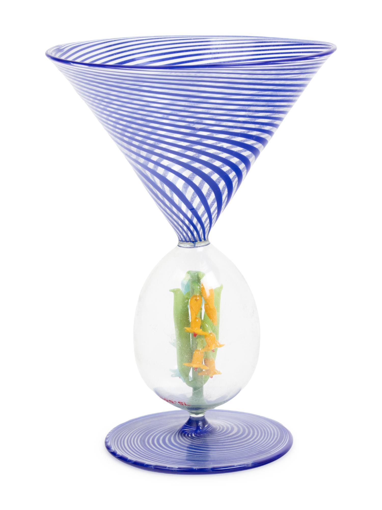 A Set of Eleven Murano Glass Cocktail Stems