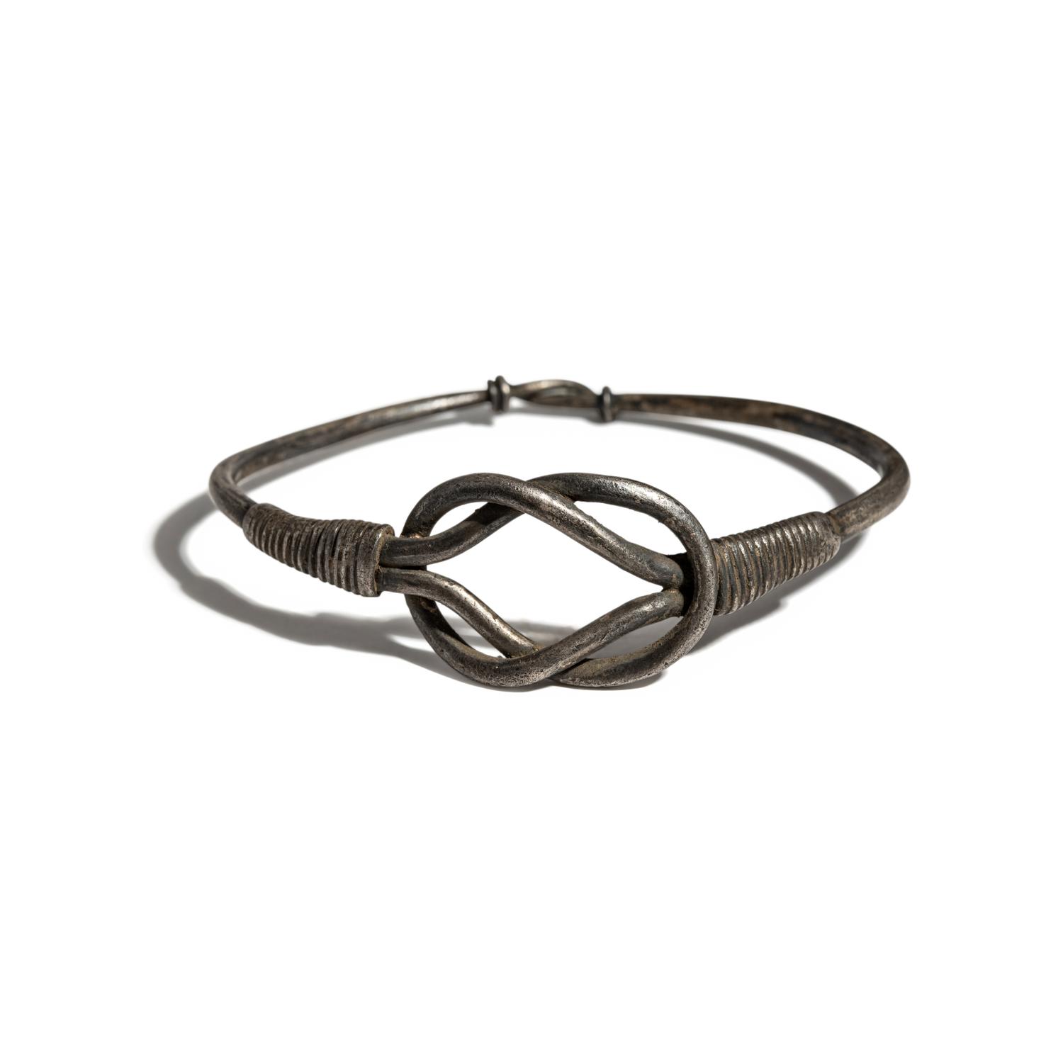 A Roman Silver Bracelet with a Hercules Knot