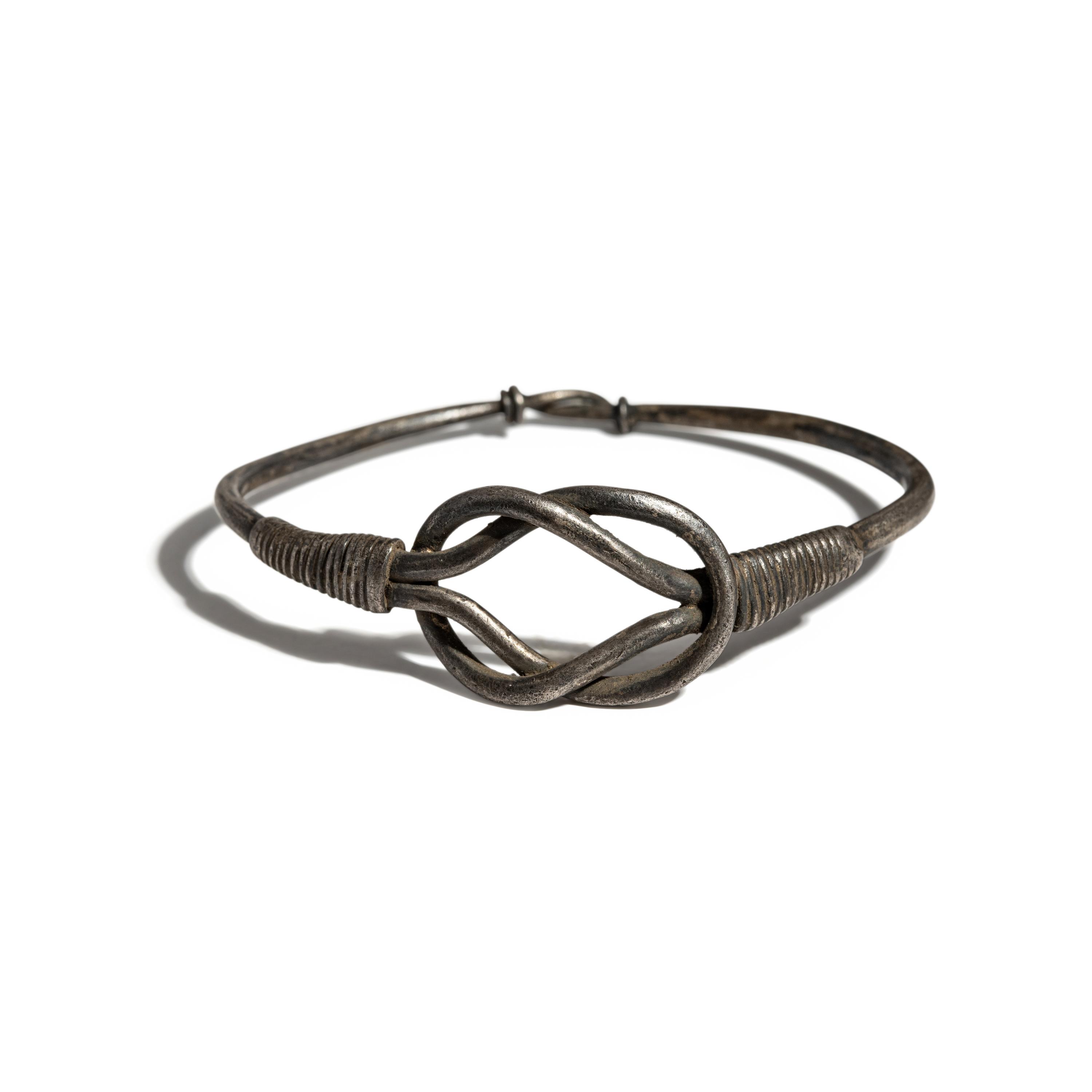 A Roman Silver Bracelet with a Hercules Knot