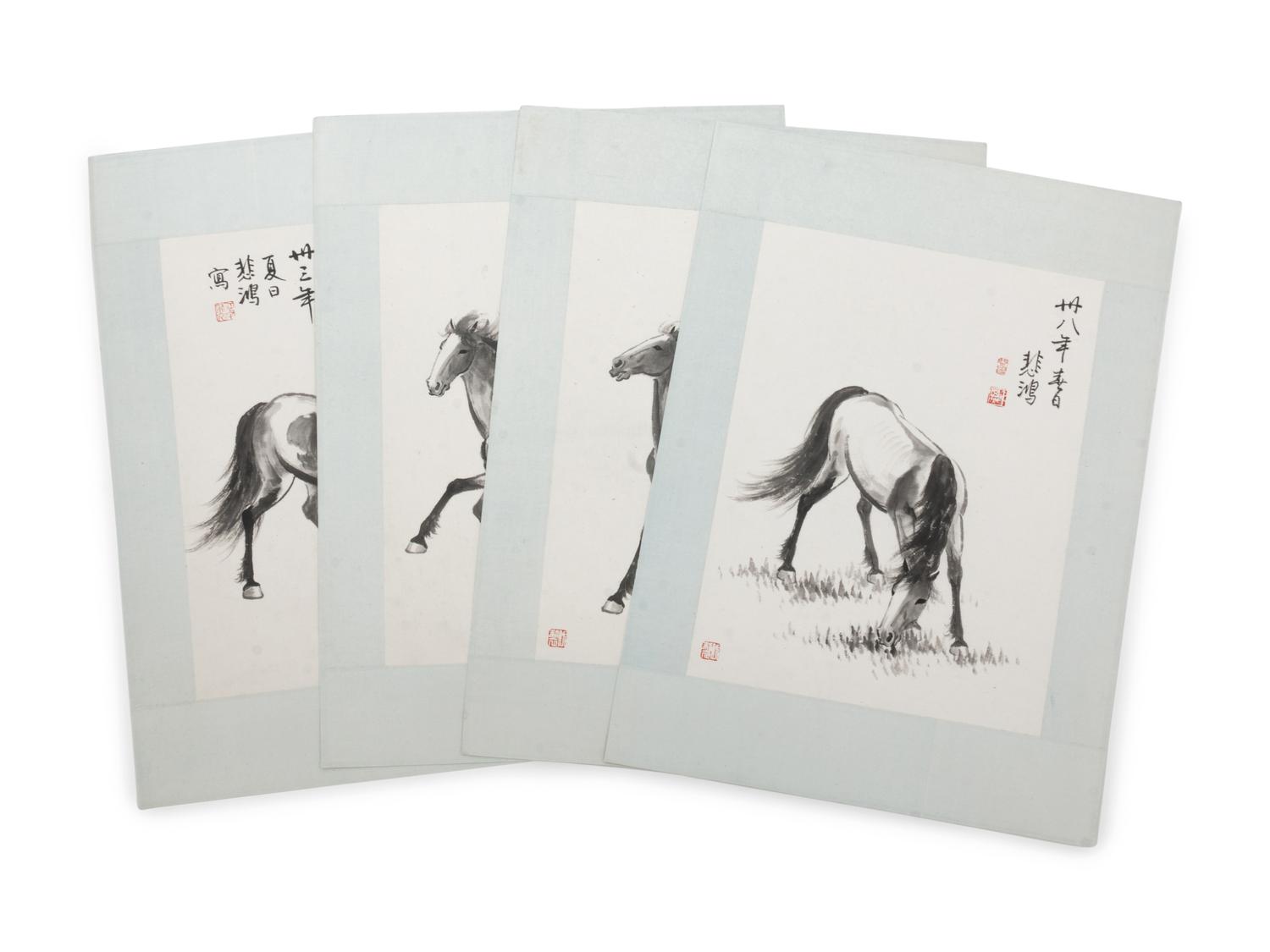 A Group of Chinese Prints After Xu Beihong (1895-1953)
