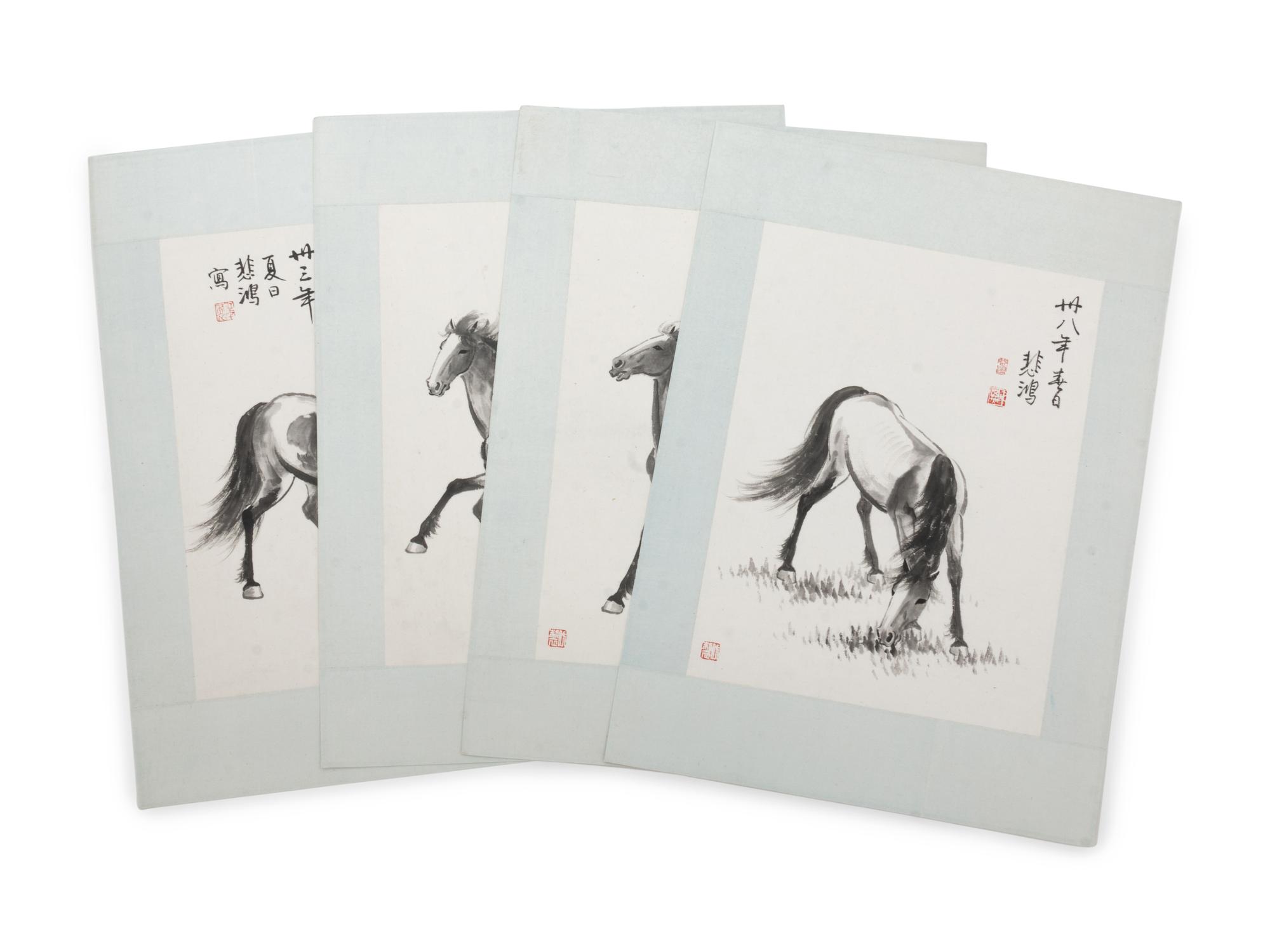 A Group of Chinese Prints After Xu Beihong (1895-1953)