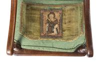 A Near Pair of French Oak Child's Church Chairs