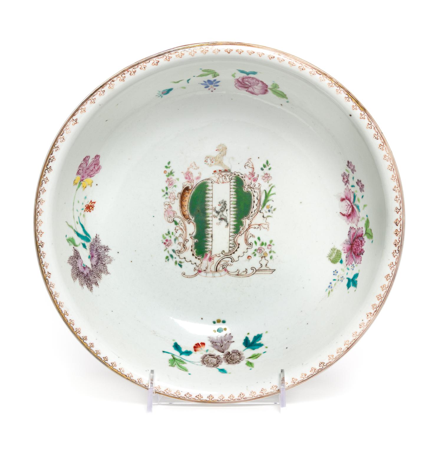 A Chinese Export Famille Rose Bowl Diameter 10 3/8 inches.