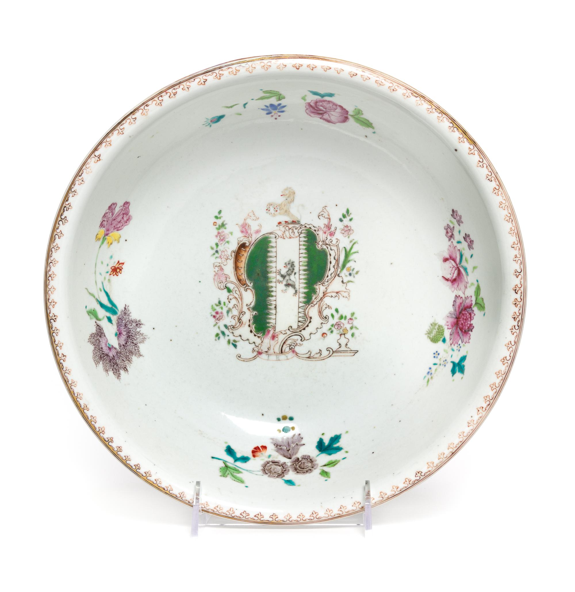 A Chinese Export Famille Rose Bowl Diameter 10 3/8 inches.