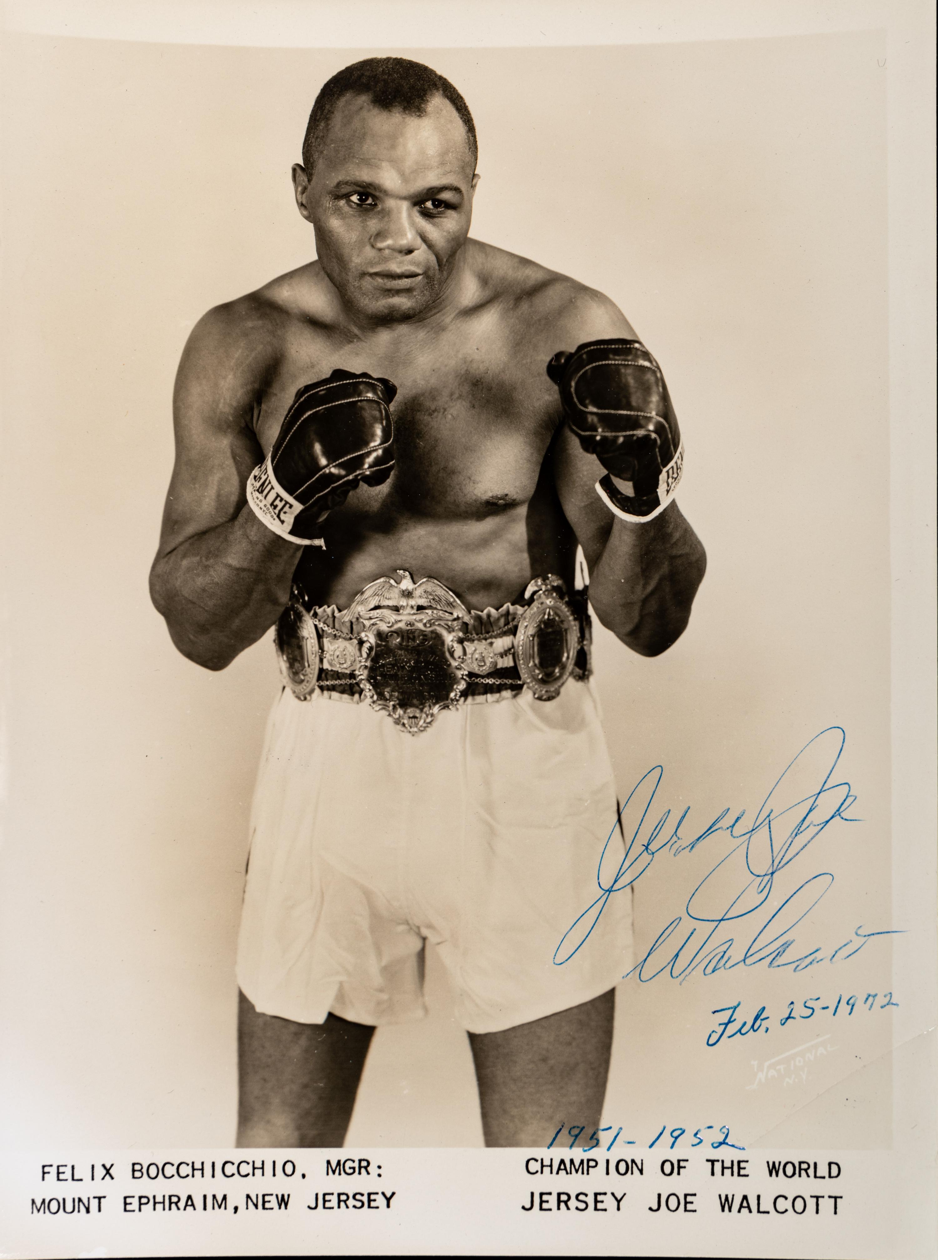 A Group of 14 Heavyweight Boxing Champion Signed Autograph Photos Including Muhammad Ali,