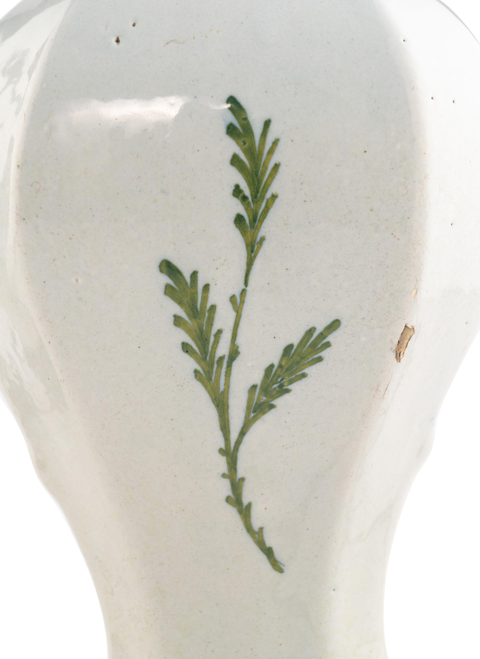 Dutch Delft Vase Mounted Lamps