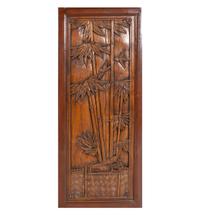 A Chinese Carved Hardwood Four-Panel Screen