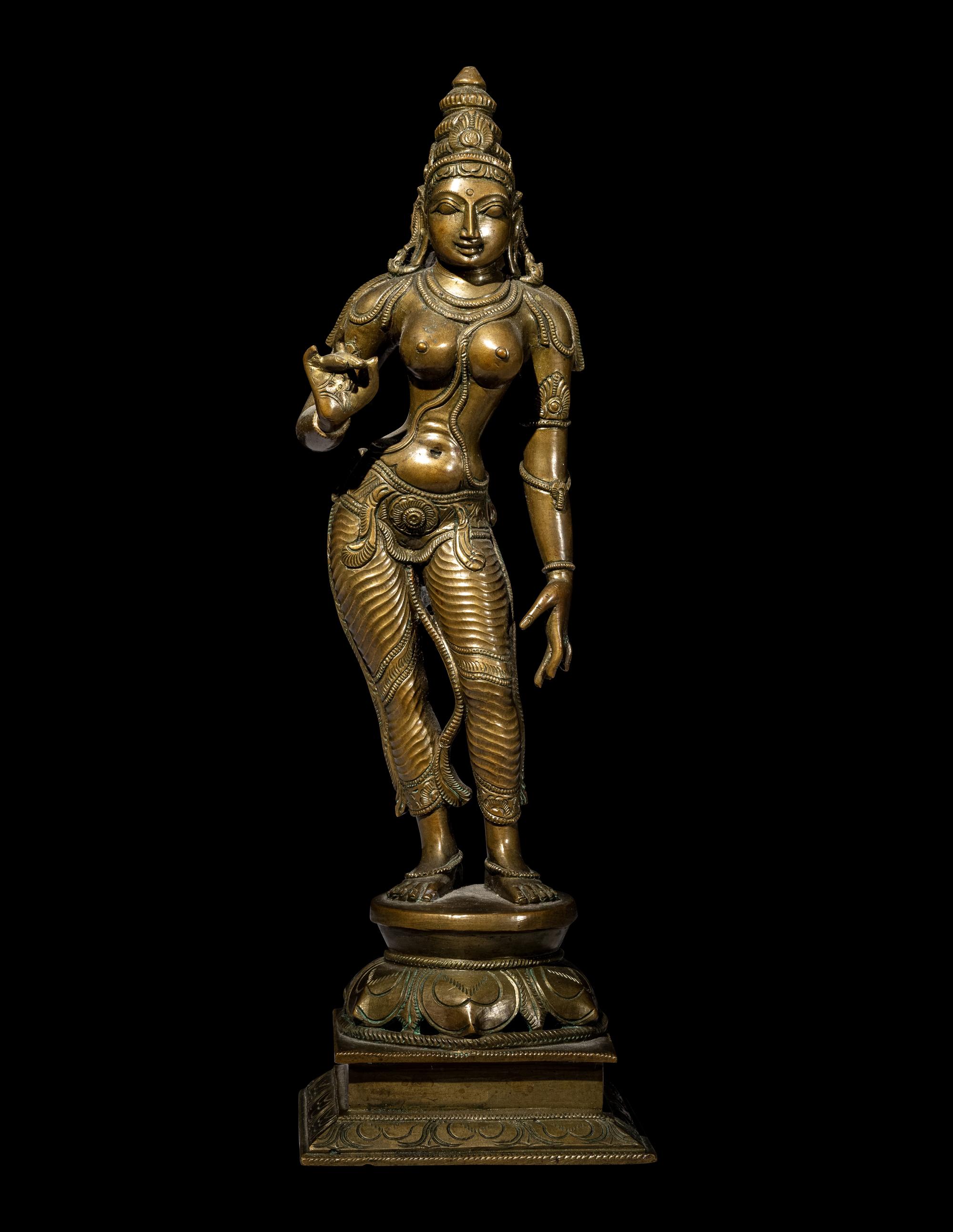 An Indian Bronze Figure of Parvati
