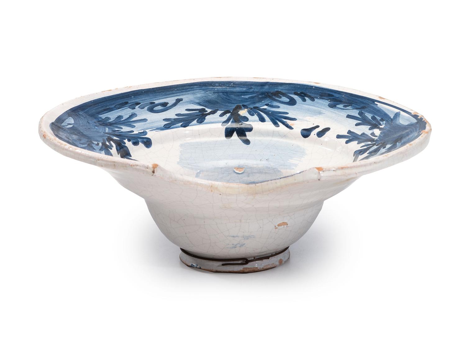 A Delftware Shaving Bowl