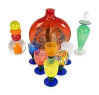 Nine Art Glass Articles — 20TH CENTURY