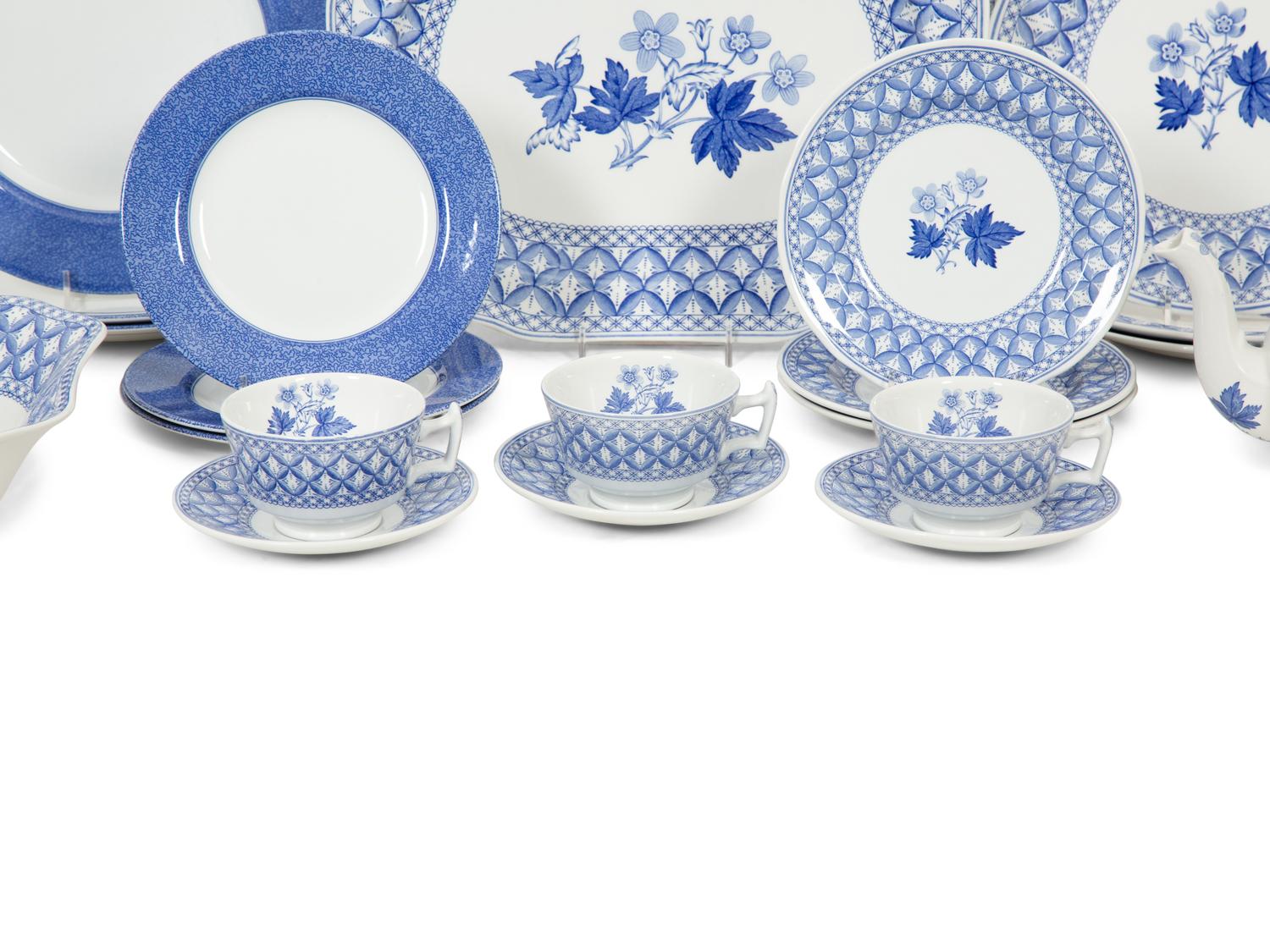 An Assembled Spode Dinner Service