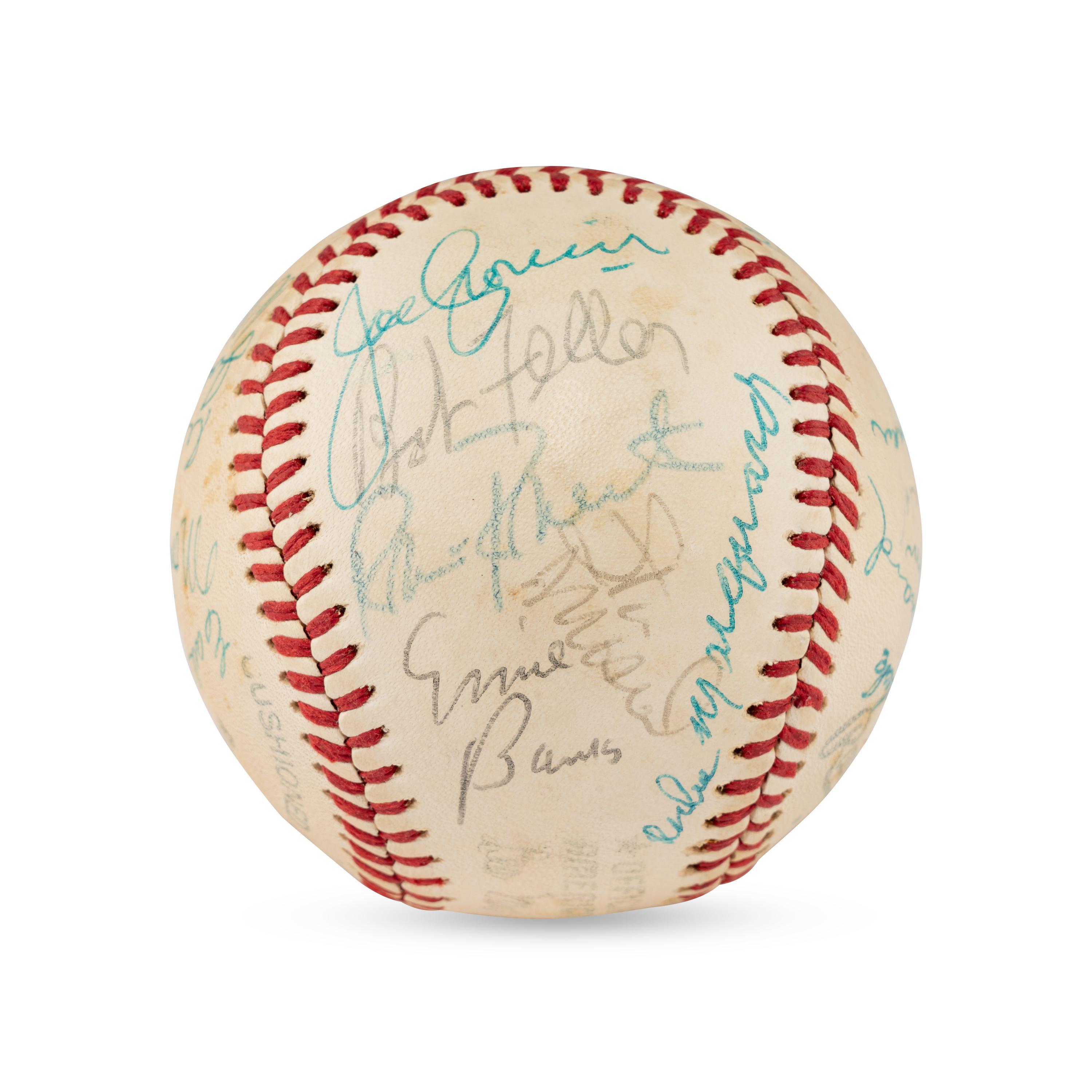 A Hall of Fame Multi Signed Autograph Baseball (Beckett Authentication Services Letter of Authenticity)