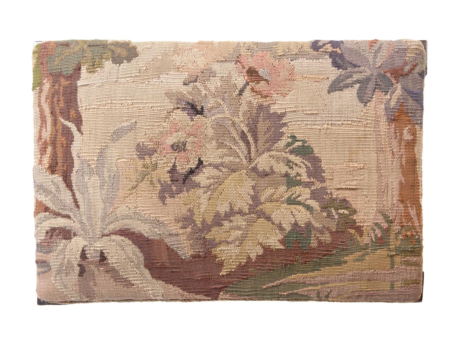 A Louis XVI Bench with Aubusson Tapestry Upholstery